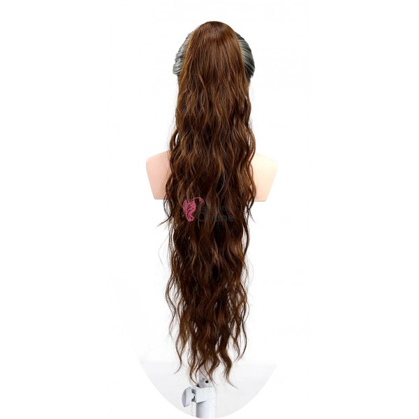 Extensie de par coada tip Mesa ondulata cu elastic de  60 cm Saten Mediu Mixt FMW0269230